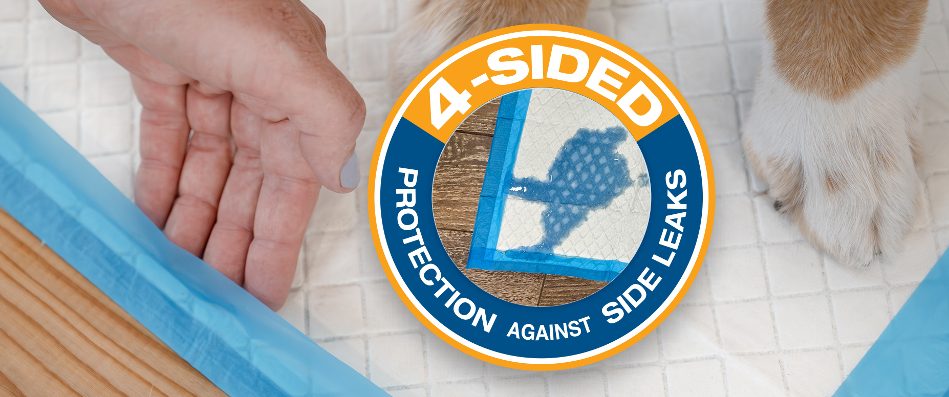 Runoff edge guard 4-sided graphic.